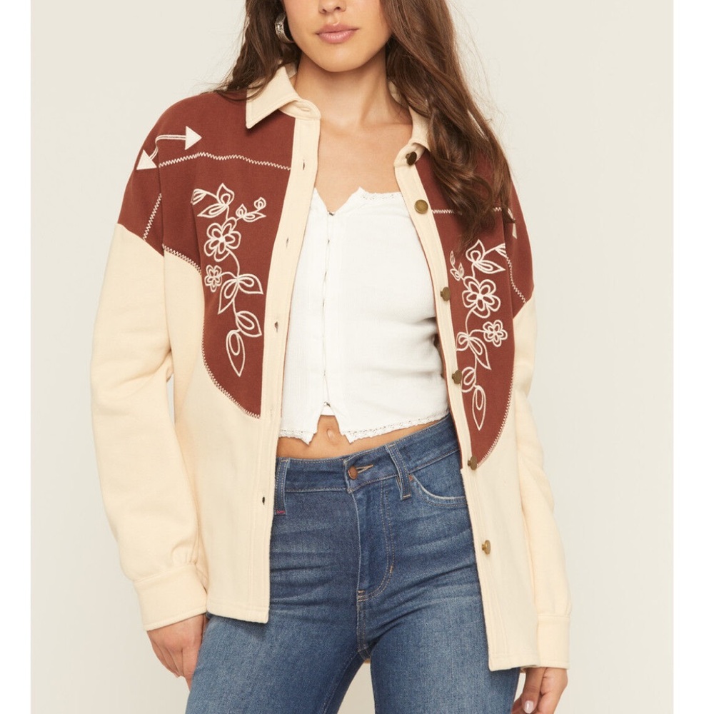 Blue B Collection Oversized Western Shacket